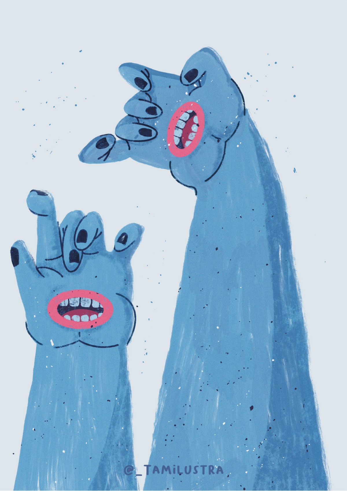 Libras com as mãos voz