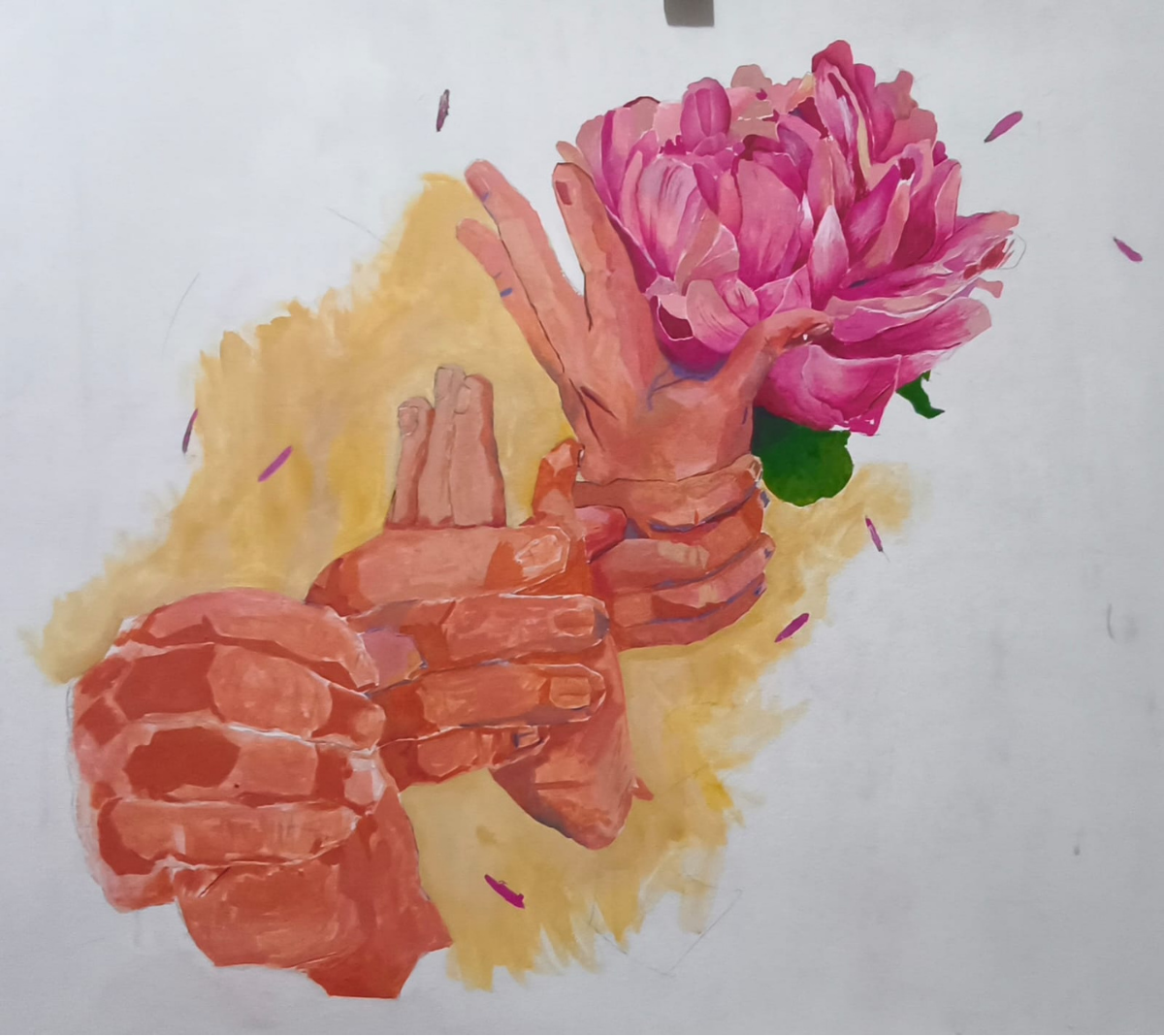Mãos em sinal - Libras crescer, florescer - Tamires Vieira